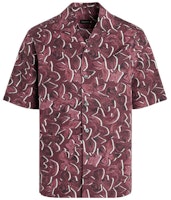 Zegna SS22 Red Printed Cotton Short Sleeve Shirt UZX49-SCP3-002 Zegna SS22 Red Printed Cotton Short Sleeve Shirt UZX49-SCP3-002