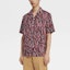 Shop Zegna SS22 紅色印花棉短袖襯衫 UZX49-SCP3-002