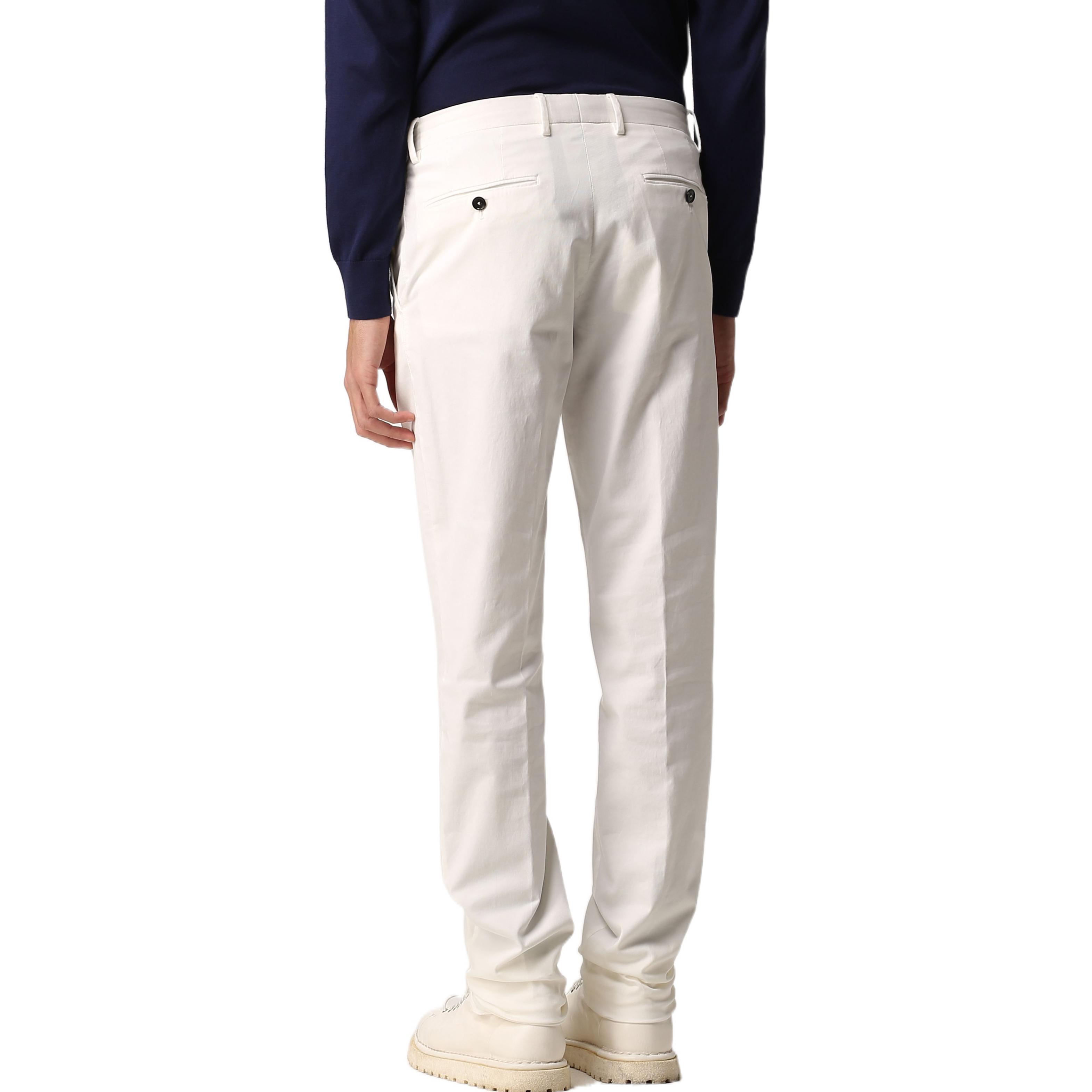 Purchase Zegna SS22 白色棉質直筒休閒長褲 UWI17-TR00-992