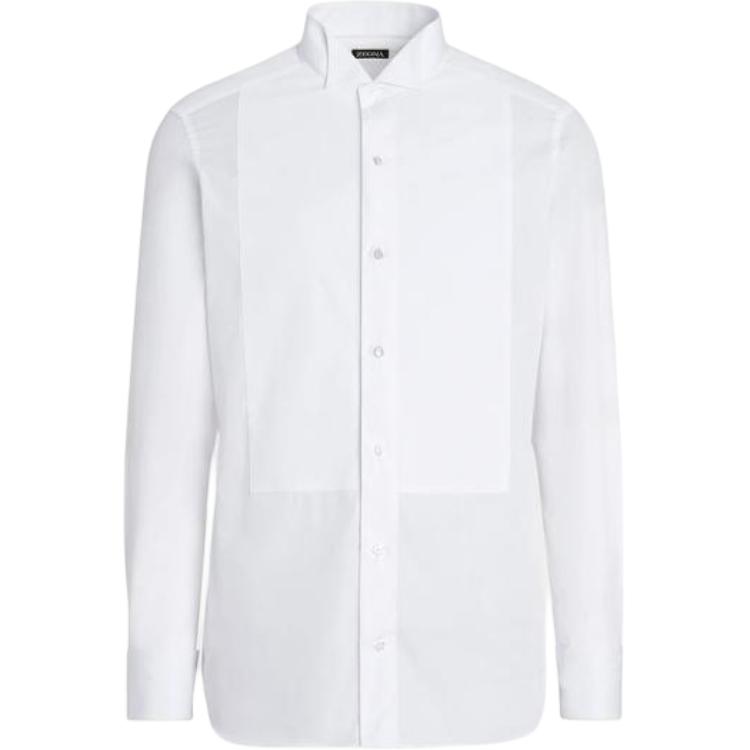 Zegna SS22  White Solid Casual Sunscreen Shirt 9MENSM-701980 圖 2