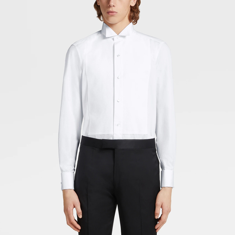 Zegna SS22  White Solid Casual Sunscreen Shirt 9MENSM-701980 圖 3