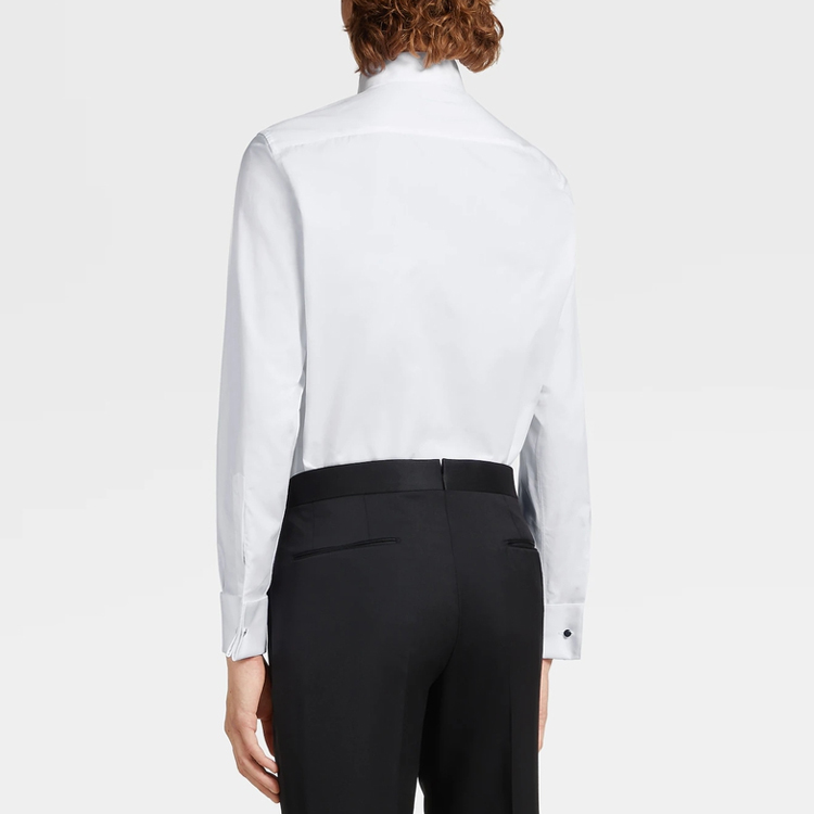 Zegna SS22  White Solid Casual Sunscreen Shirt 9MENSM-701980 圖 4