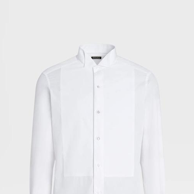 Zegna SS22  White Solid Casual Sunscreen Shirt 9MENSM-701980 圖 5