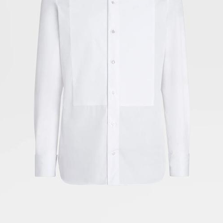 Zegna SS22  White Solid Casual Sunscreen Shirt 9MENSM-701980 圖 6