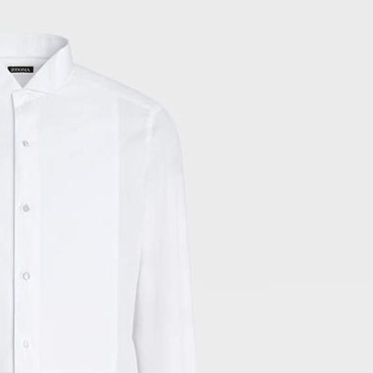 Zegna SS22  White Solid Casual Sunscreen Shirt 9MENSM-701980 圖 7