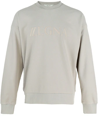 Zegna SS22 Grey Logo Print Long Sleeve Crewneck Sweatshirt VZ484ZZ802Z-N03 Buy Zegna SS22 Grey Logo Print Long Sleeve Crewneck Sweatshirt VZ484ZZ802Z-N03