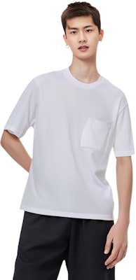 Zegna SS22 男裝白色圓領套頭T恤。 UZC-9PC10-N00 Shop Zegna SS22 男裝白色圓領套頭T恤。 UZC-9PC10-N00