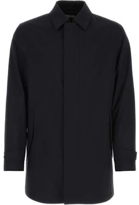 Zegna SS23 黑色中長款單排扣大衣搭配簡約翻領 E7T207306531 Order Zegna SS23 黑色中長款單排扣大衣搭配簡約翻領 E7T207306531