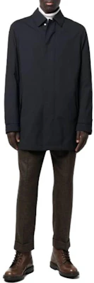 Zegna SS23 黑色中長款單排扣大衣搭配簡約翻領 E7T207306531 Lookbook Zegna SS23 黑色中長款單排扣大衣搭配簡約翻領 E7T207306531