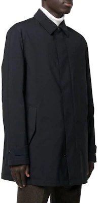 Zegna SS23 黑色中長款單排扣大衣搭配簡約翻領 E7T207306531 Shop Zegna SS23 黑色中長款單排扣大衣搭配簡約翻領 E7T207306531