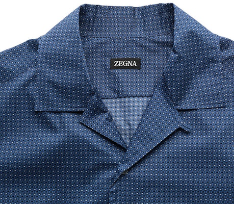 Zegna SS23 幾何印花短袖襯衫 海軍藍 單排扣款式 UBX06A5-SCP3-016 Purchase Zegna SS23 幾何印花短袖襯衫 海軍藍 單排扣款式 UBX06A5-SCP3-016