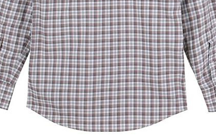 Sizing Zegna SS23 灰色格紋單排扣長袖襯衫 UBX21A5-SRF5-155