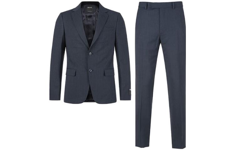 Zegna SS23  High-Waist Straight-Cut Single-Breasted Suit Set. 522703A5-281CGA