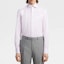 Shop Zegna SS23 淡粉色字母條紋長袖襯衫。 501042A5-9MS0BA