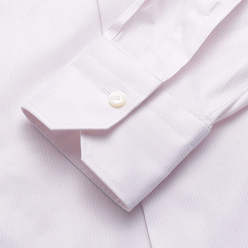 Sizing Zegna SS23 淡粉色字母條紋長袖襯衫。 501042A5-9MS0BA