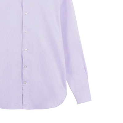 Zegna SS23 淡紫色純色長袖襯衫 501623A5-9MS0JI Cheap Zegna SS23 淡紫色純色長袖襯衫 501623A5-9MS0JI