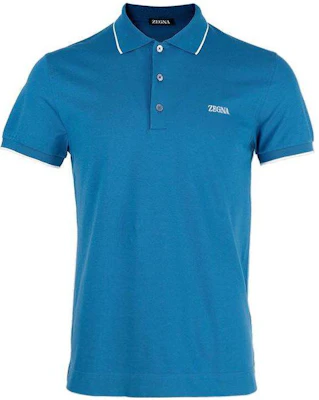 Zegna SS23 Kaos Polo Lengan Pendek Bordir Logo Biru Muda. UB358A5B746-T06 Buy Zegna SS23 Kaos Polo Lengan Pendek Bordir Logo Biru Muda. UB358A5B746-T06