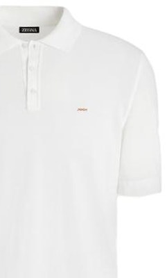 Zegna SS23 純色休閒短袖Polo衫 白色 UBC9XA5-C32-N00 Sizing Zegna SS23 純色休閒短袖Polo衫 白色 UBC9XA5-C32-N00
