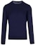 Order Zegna SS23 Suéter Color Sólido Cuello Redondo Manga Larga - Azul Marino UBC90A5-110-B09
