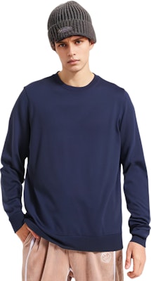 Zegna SS23 Suéter Color Sólido Cuello Redondo Manga Larga - Azul Marino UBC90A5-110-B09 Purchase Zegna SS23 Suéter Color Sólido Cuello Redondo Manga Larga - Azul Marino UBC90A5-110-B09