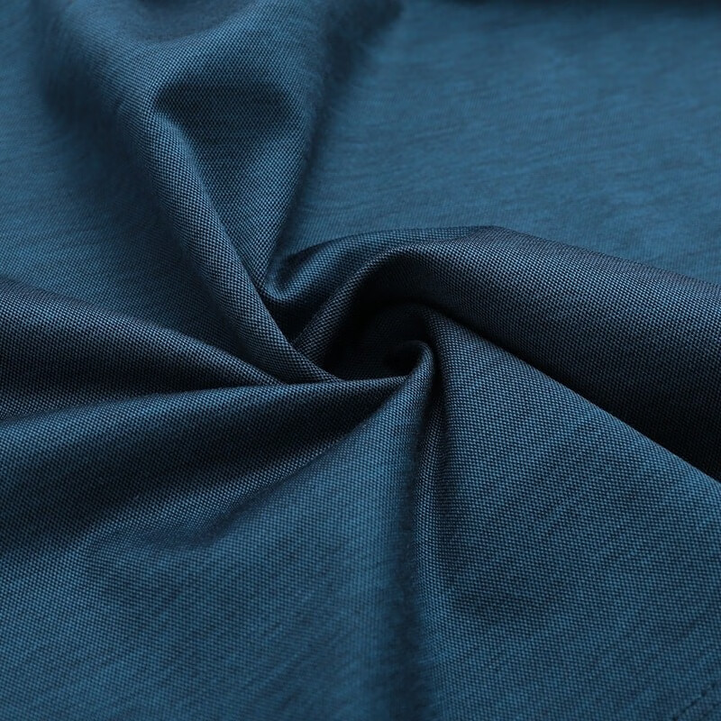 Shop Zegna SS23 海軍藍純色短袖扣領Polo衫 UB350A5-B723-T07