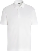 Zegna SS23 White Solid Casual Straight-Cut Short-Sleeve Polo Shirt. E7345A5-BCT724-N01 Zegna SS23 White Solid Casual Straight-Cut Short-Sleeve Polo Shirt. E7345A5-BCT724-N01