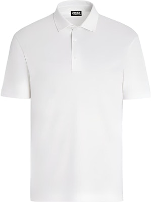 Zegna SS23 Kemeja Polo Putih Lengan Pendek Kasual Potongan Lurus. E7345A5-BCT724-N01 Buy Zegna SS23 Kemeja Polo Putih Lengan Pendek Kasual Potongan Lurus. E7345A5-BCT724-N01
