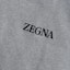 Sizing Zegna 男裝字母標誌印花灰色長袖圓領衛衣 SS23 系列。 UB522A5-B872-K95