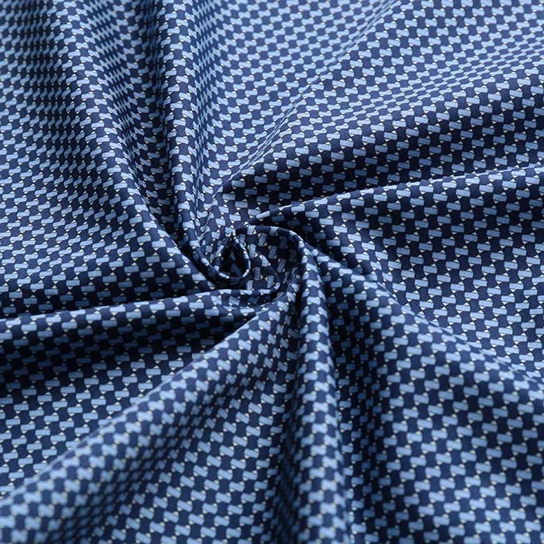 Sizing 제냐 SS23 기하학 프린트 네이비 반소매 싱글 브레스티드 셔츠 남성. UBX06A5-SCP3-010