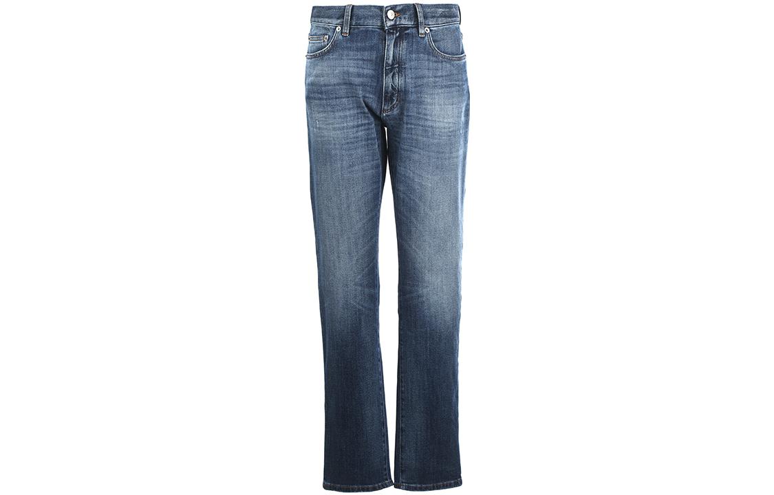 Zegna SS23 Mid-Rise Straight-Leg Washed Denim Jeans Men’s Blue UBI87A5CITY-003
