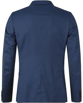 傑尼亞SS23純色格紋單排扣長袖西裝藍色。 522752A5-281CGA Shop 傑尼亞SS23純色格紋單排扣長袖西裝藍色。 522752A5-281CGA