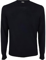Zegna SS23 Solid Color Crewneck Pullover Sweater Men’s Blue UCM00-A6110-B09 Zegna SS23 Solid Color Crewneck Pullover Sweater Men’s Blue UCM00-A6110-B09
