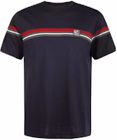 Order Zegna SS23 男士黑色條紋短袖圓領T恤 VS379-ZZT629-6TB