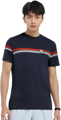 Zegna SS23 男士黑色條紋短袖圓領T恤 VS379-ZZT629-6TB Lookbook Zegna SS23 男士黑色條紋短袖圓領T恤 VS379-ZZT629-6TB