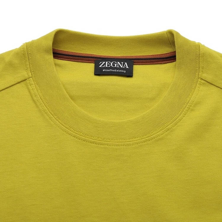 Purchase Zegna SS23 黃色字母Logo印花男款休閒短袖圓領T恤 UB364A5-B777-G03