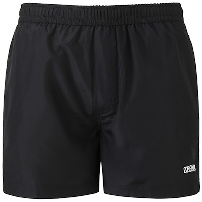 Zegna SS24 黑色刺繡Logo休閒沙灘短褲 N7B6W2420-001 Buy Zegna SS24 黑色刺繡Logo休閒沙灘短褲 N7B6W2420-001