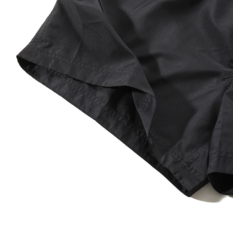 Details for Zegna SS24 黑色刺繡Logo休閒沙灘短褲 N7B6W2420-001