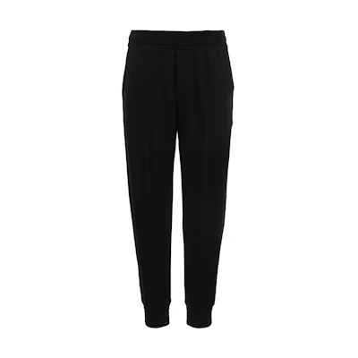Zegna SS24 Black Logo Jogger Sweatpants. UD553A7-DTR4-K09