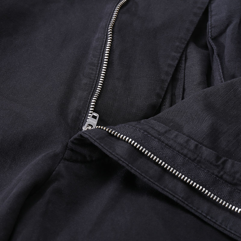 Purchase Zegna SS24 黑色直筒中腰休閒短褲 UDI37A-7TB05-K09