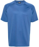Zegna SS24 Blue Solid Color Crew Neck Casual Short Sleeve T-Shirt UD328A-7DCT-706 Zegna SS24 Blue Solid Color Crew Neck Casual Short Sleeve T-Shirt UD328A-7DCT-706