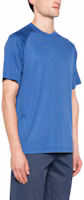 Lookbook Zegna SS24 藍色純色圓領休閒短袖T恤 UD328A-7DCT-706