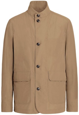 ゼニア SS24 ブラウン 無地 スタンドカラー 長袖ジャケット UDT12A7-D230-N04 Order ゼニア SS24 ブラウン 無地 スタンドカラー 長袖ジャケット UDT12A7-D230-N04