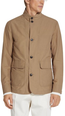 ゼニア SS24 ブラウン 無地 スタンドカラー 長袖ジャケット UDT12A7-D230-N04 Lookbook ゼニア SS24 ブラウン 無地 スタンドカラー 長袖ジャケット UDT12A7-D230-N04