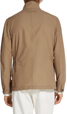 ゼニア SS24 ブラウン 無地 スタンドカラー 長袖ジャケット UDT12A7-D230-N04 Shop ゼニア SS24 ブラウン 無地 スタンドカラー 長袖ジャケット UDT12A7-D230-N04