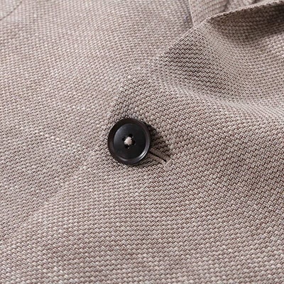 Zegna SS24 棕色編織單排扣長袖西裝外套 77671-1A71DN-MG0 Purchase Zegna SS24 棕色編織單排扣長袖西裝外套 77671-1A71DN-MG0