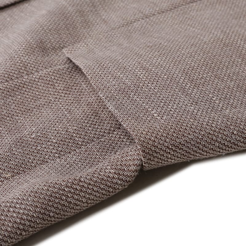 Sizing Zegna SS24 棕色編織單排扣長袖西裝外套 77671-1A71DN-MG0