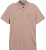 Zegna SS24 Cinnamon Pink Solid Pocket Short-Sleeve Polo Shirt. UD392A-7D752-P04 Zegna SS24 Cinnamon Pink Solid Pocket Short-Sleeve Polo Shirt. UD392A-7D752-P04