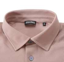 Shop 傑尼亞2024春夏肉桂粉純色口袋短袖Polo衫 UD392A-7D752-P04