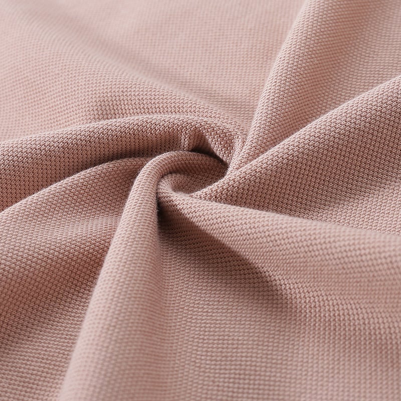 Sizing Zegna SS24 Polo Lengan Pendek Warna Cinnamon Pink dengan Poket. UD392A-7D752-P04