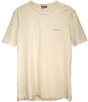 Zegna SS24 Embroidered Logo Tee in Light Beige. UD360-A7D760-N03 Zegna SS24 Embroidered Logo Tee in Light Beige. UD360-A7D760-N03